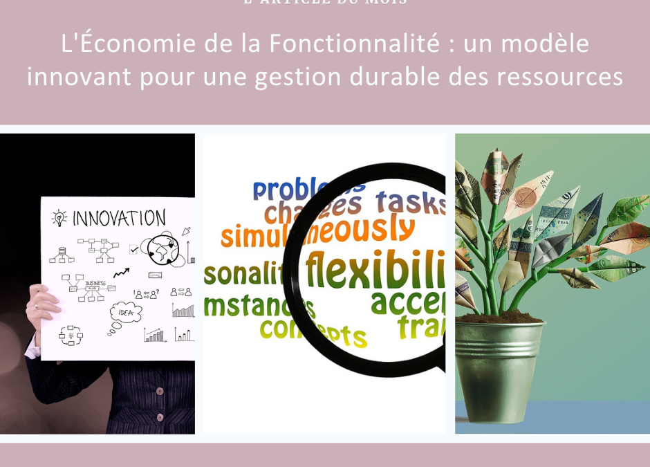 L’Économie de la Fonctionnalité : un modèle innovant pour une gestion durable des ressources